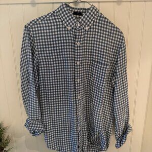 J. Crew Slim Checkered Shirt - Small